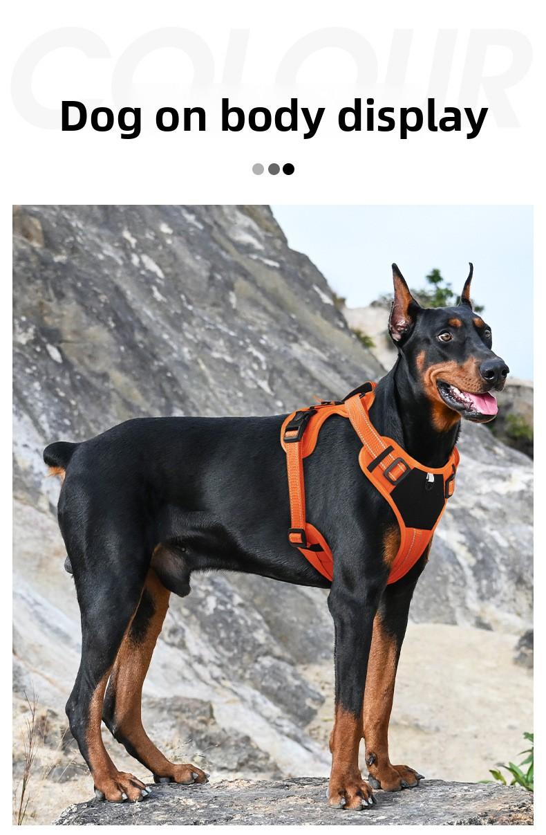 Tactical Dog Harness – Universal Harness, Walking Harness & Safety Harnesses for Small to Large Dogs, Durable Reflective, Easy to Control, No Pull Adjustable Pet Harness, Pet Supplies