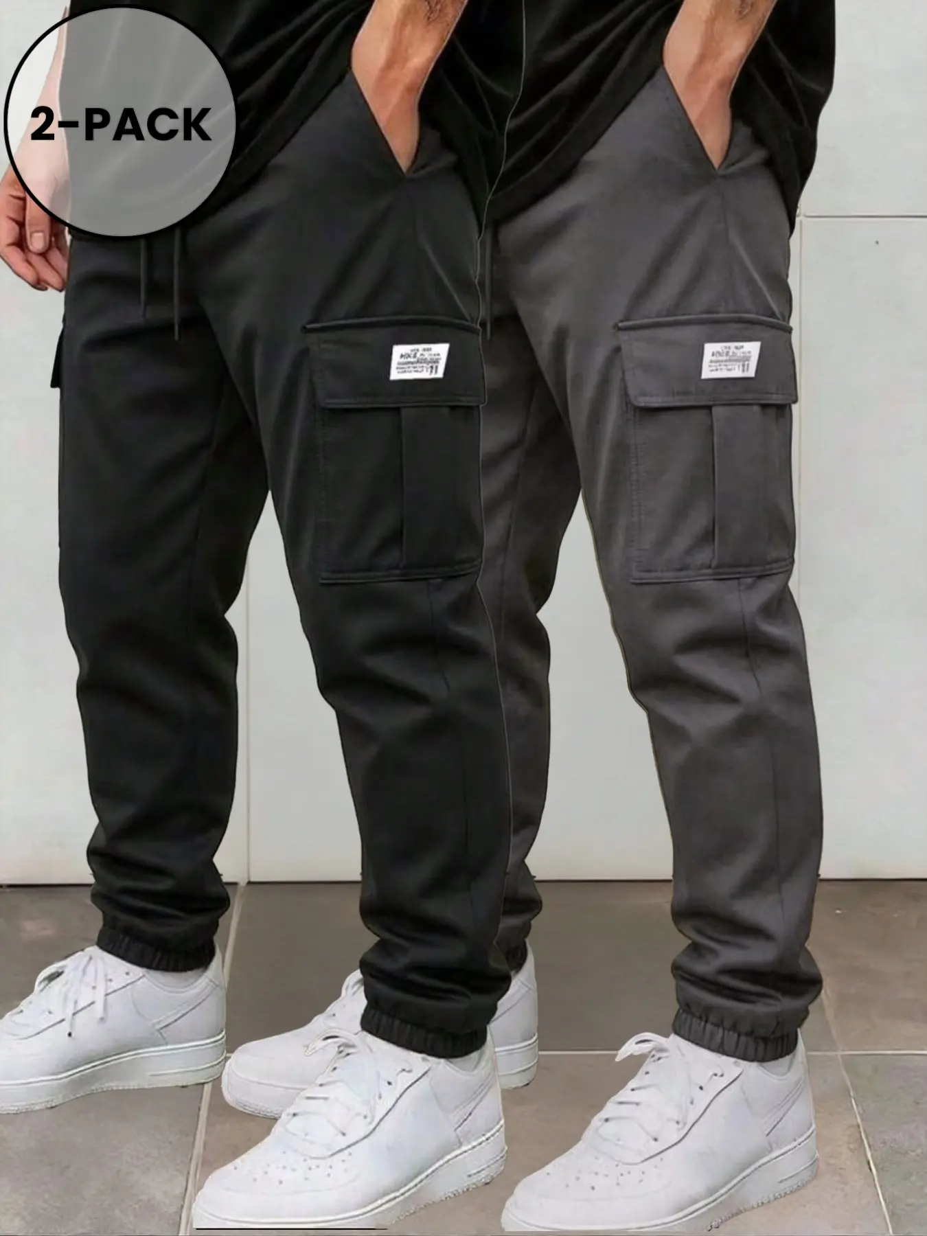 Men's Autumn Casual Sporty Outdoor Multi-Pocket Cargo Pants, Simple Fashion Daily Commute Workwear, Comfortable and Stylish