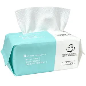Disposable Face Towel Biodegradable Large Dry Face Wipes 1/2/4 Packs Extra Thick Soft Clean Facial Towels for Sensitive Skin, Makeup Removing, Facial Cleansing, Nursing, Travel