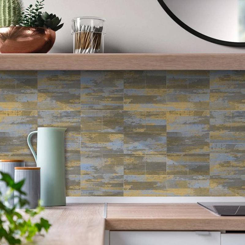 Marble Pattern Self-Adhesive Tiles Set of 16/32, Waterproof PVC Stickers for Bedroom TV Wall, Ideal for Kitchen and Bathroom Remodelling