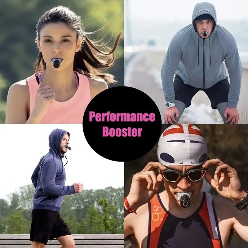 Adjustable Resistance Breathing Trainer, Portable Fitness Device with Silicone Mouthpiece, Enhances Lung Capacity & Sleep Quality, Home Training Equipment