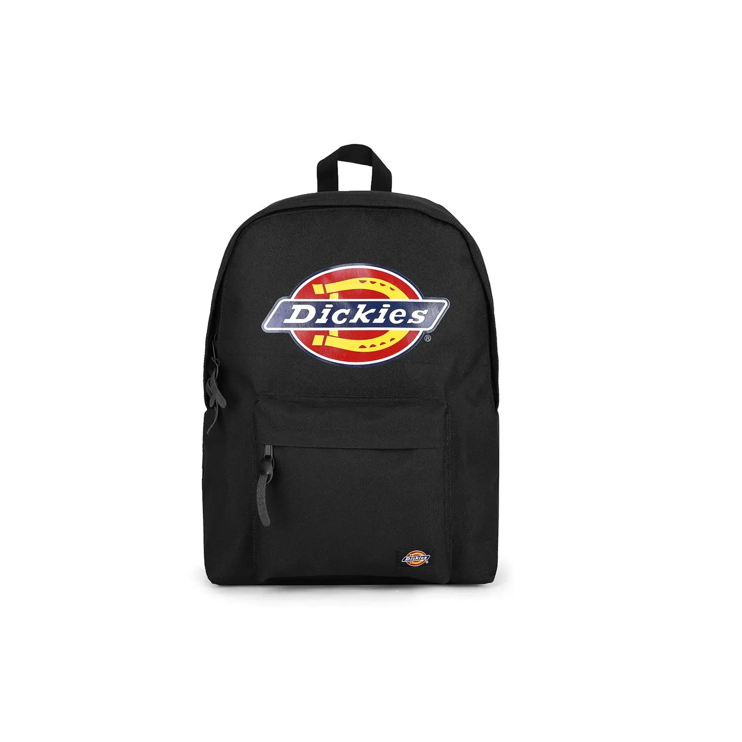 Dickies Large Logo Printed Polyester Backpack for Men and Women – Casual Unisex Style in Black
