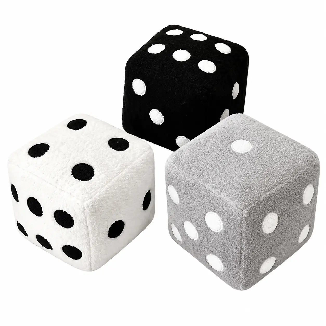 Soft Plush Square Throw Pillow with Playful Dice Design – Ultra-Comfortable Decorative Cushion for Living Rooms, Gaming Spaces, Dorms, and Cozy Home Interiors – Machine Washable, Fade-Resistant Fabric for Everyday Relaxation