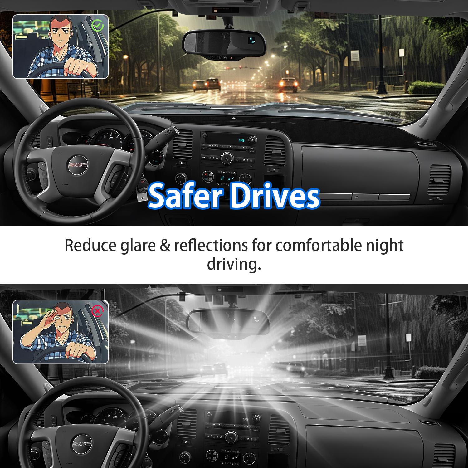 Canvcle Dashboard Cover Mat for Toyota Camry 2025-2026 LHD Velvet Sunshade UV Rays Protector with Nonslip Silicone Dots Easy Installation