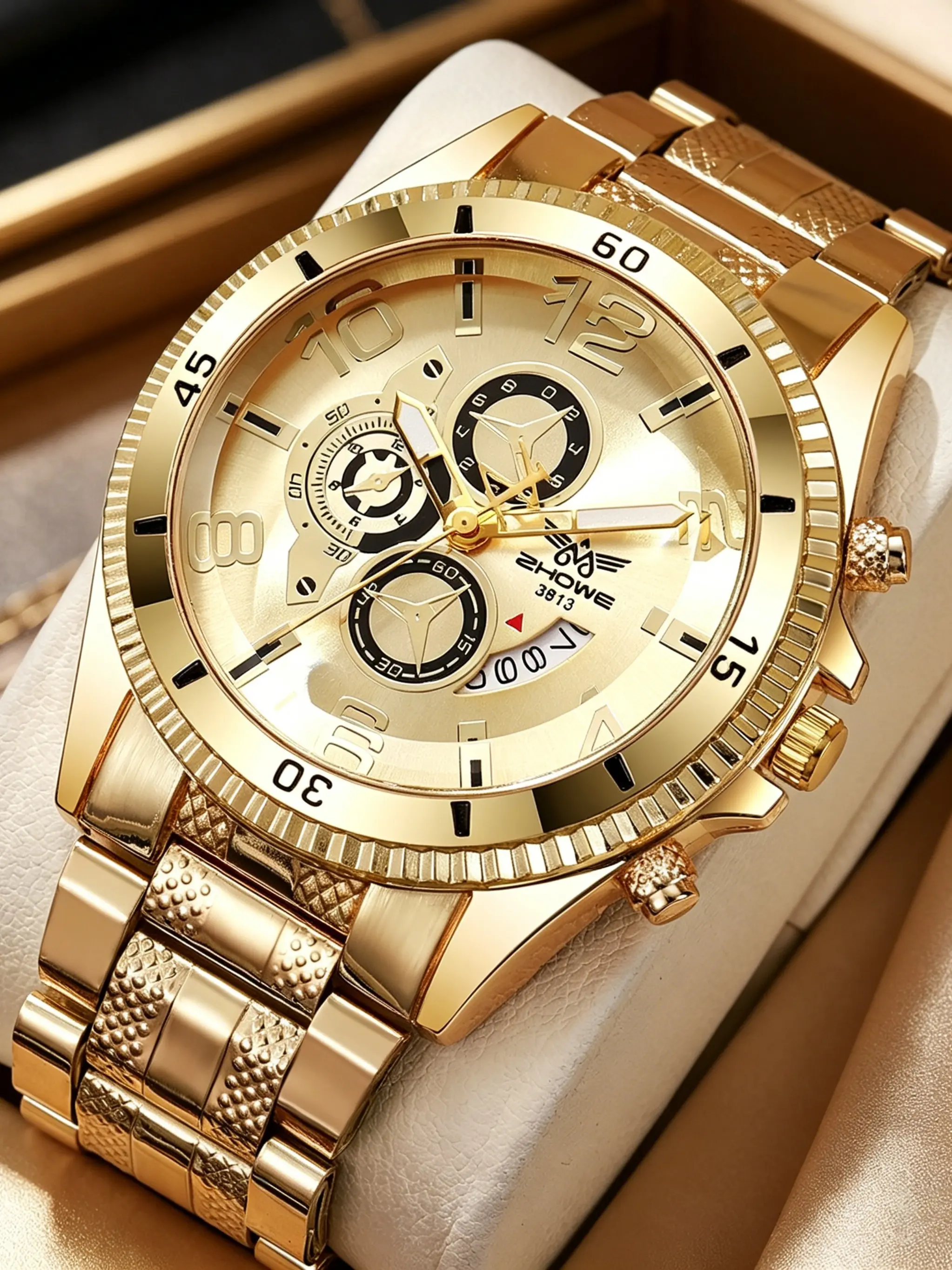 Men's Luxury Quartz Watch, High Quality Watch, Quartz Movement, Round Analog Face, Alloy Case, Casual Style, Perfect Gift for Father's Day, Christmas, Birthday