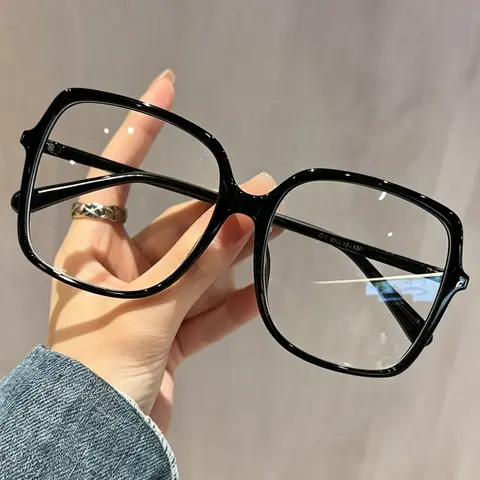 Classic Unisex Square Frames Glasses, Decorative Fashion Eyewear for Daily and Outdoor Use, Ideal Gift Option
