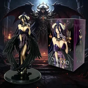 18cm Anime Overlord Figure Albedo Party Dress Series Action Figure Figurine PVC Desktop Car Decoration Collection Model Toy Gift