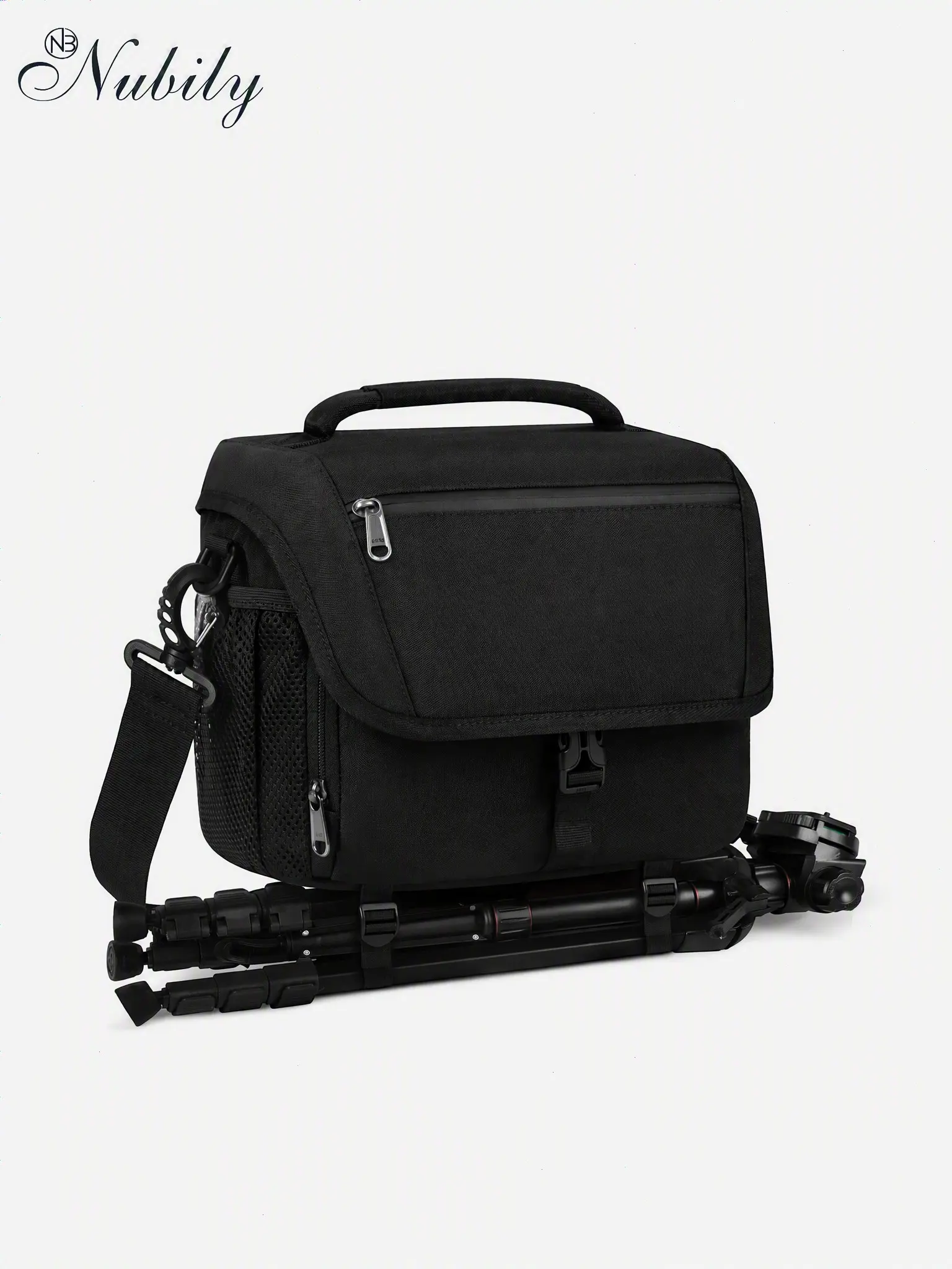Waterproof Camera Bag for Dslr Slr Mirrorless, Soft Padded Crossbody Sling with Rain Cover & Tripod Holder, Compatible with Sony Canon Nikon Fujifilm