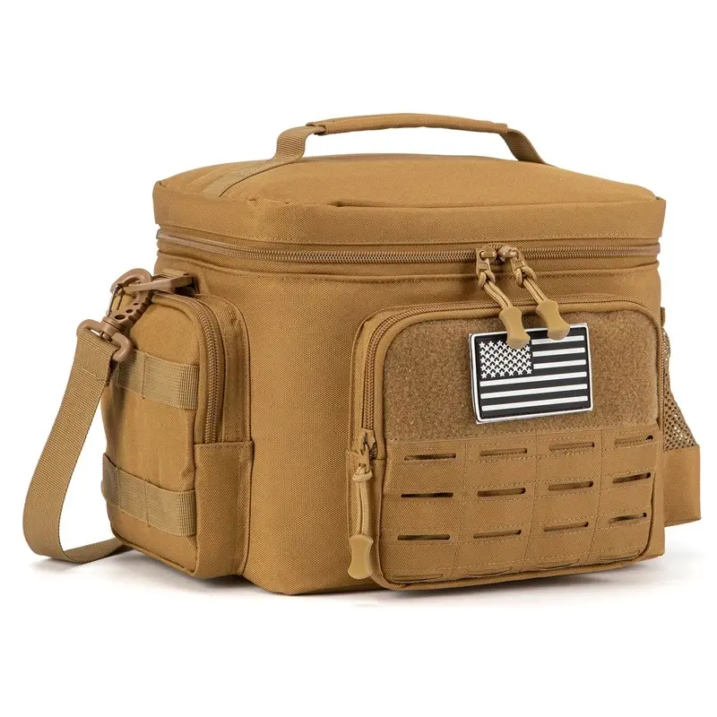 Men's Tactical 13L Lunch Box Heavy Duty Work Lunch Bag Leak Proof Insulated Durable Insulated Lunch Box for Office, Outdoor Activity