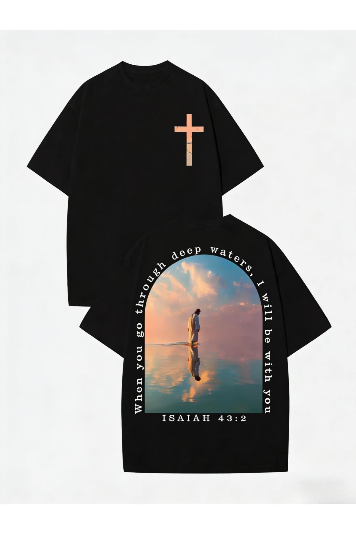 Heavyweight Washed Cotton T-Shirt |   Double Sided Print Y2K Vintage Streetwear |   Distressed Drop Shoulder Mens Summer Christmas Tee