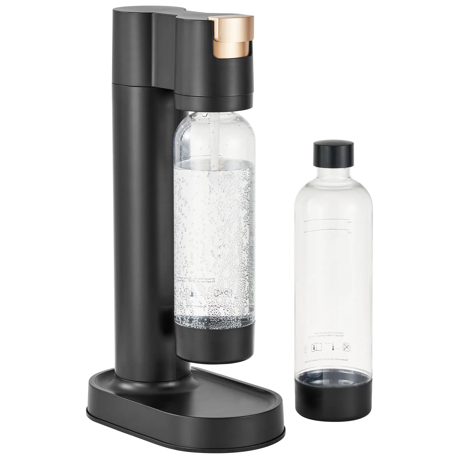 Home Carbonator Sparkling Water Soda Machine for Home Users - PET Bottle, ABS Body Construction, Secure Guard Feature