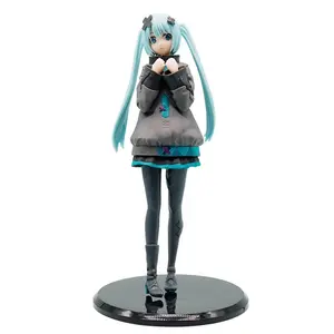 Hatsune Miku Anime Figure, Standing Pose Collectible Model, Secondary Character Handmade Statue, Ideal Gift for Fans
