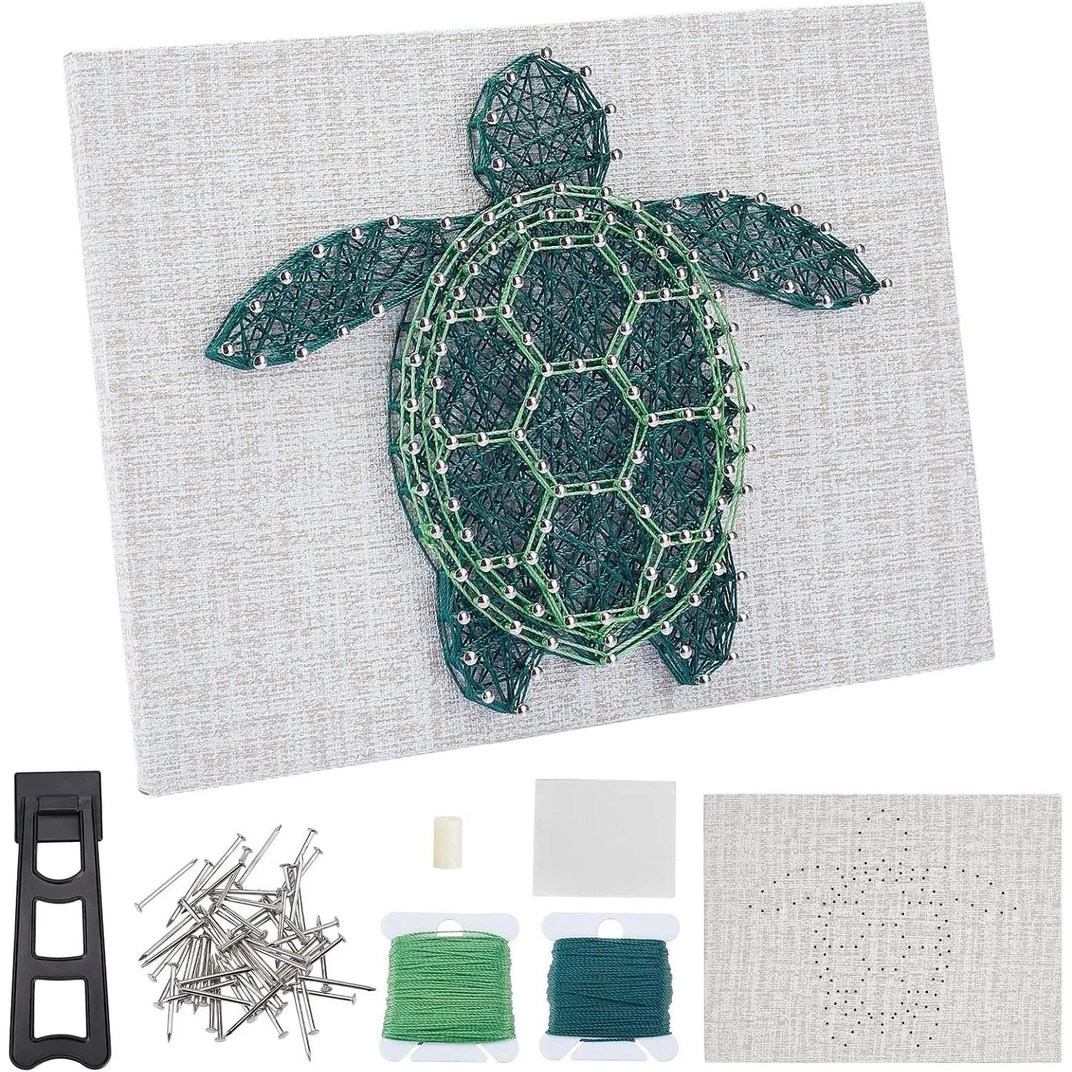 Synthetic String Art Kit for Adults Beginners - Hobbies Kit Adults, DIY Crafting Set with Necessary Accessories & Frame, Christmas Wall Decor for Women