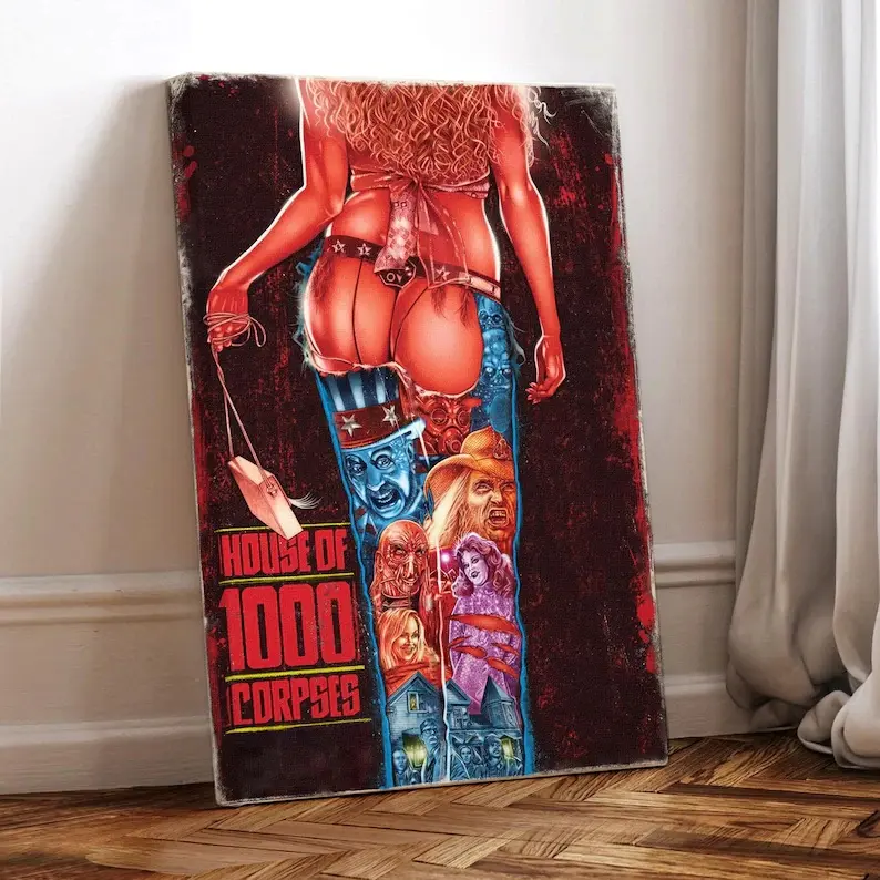 House Of 1000 Corpses Movie Poster: Horror Art Canvas Print