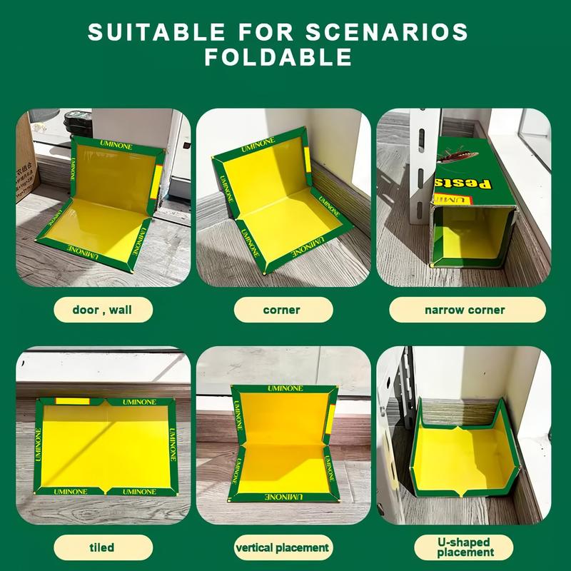 Large Pest Control Traps, Strong Adhesive Mouse Boards, Indoor Outdoor Kitchen Garden Use, Safe Non-Toxic, No Power Needed, No Bait Included