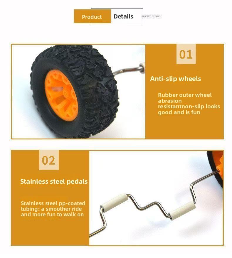 Parrot Rolling Toy for Small Medium Birds, Balance Skateboard Toy for Feet Skill Training, Pet Bird Entertainment Supplies, Cage Climbing Activity Prop, Chewable Interactive Toy