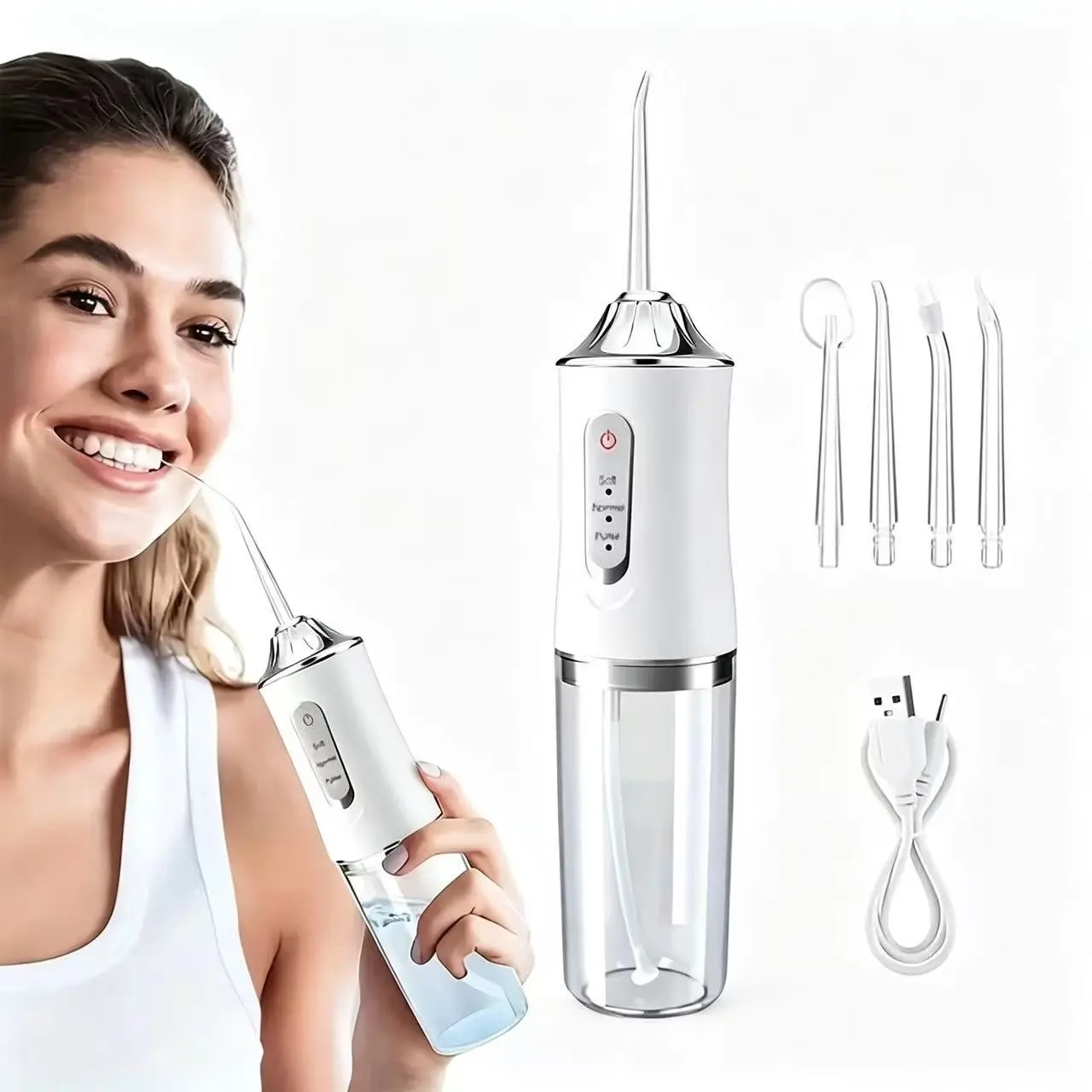 Smart Chip Electric Toothbrush, 360° Rotating Head, USB Rechargeable 1200mah Battery, No Fragrance, Deep Cleaning for Teeth and Gums