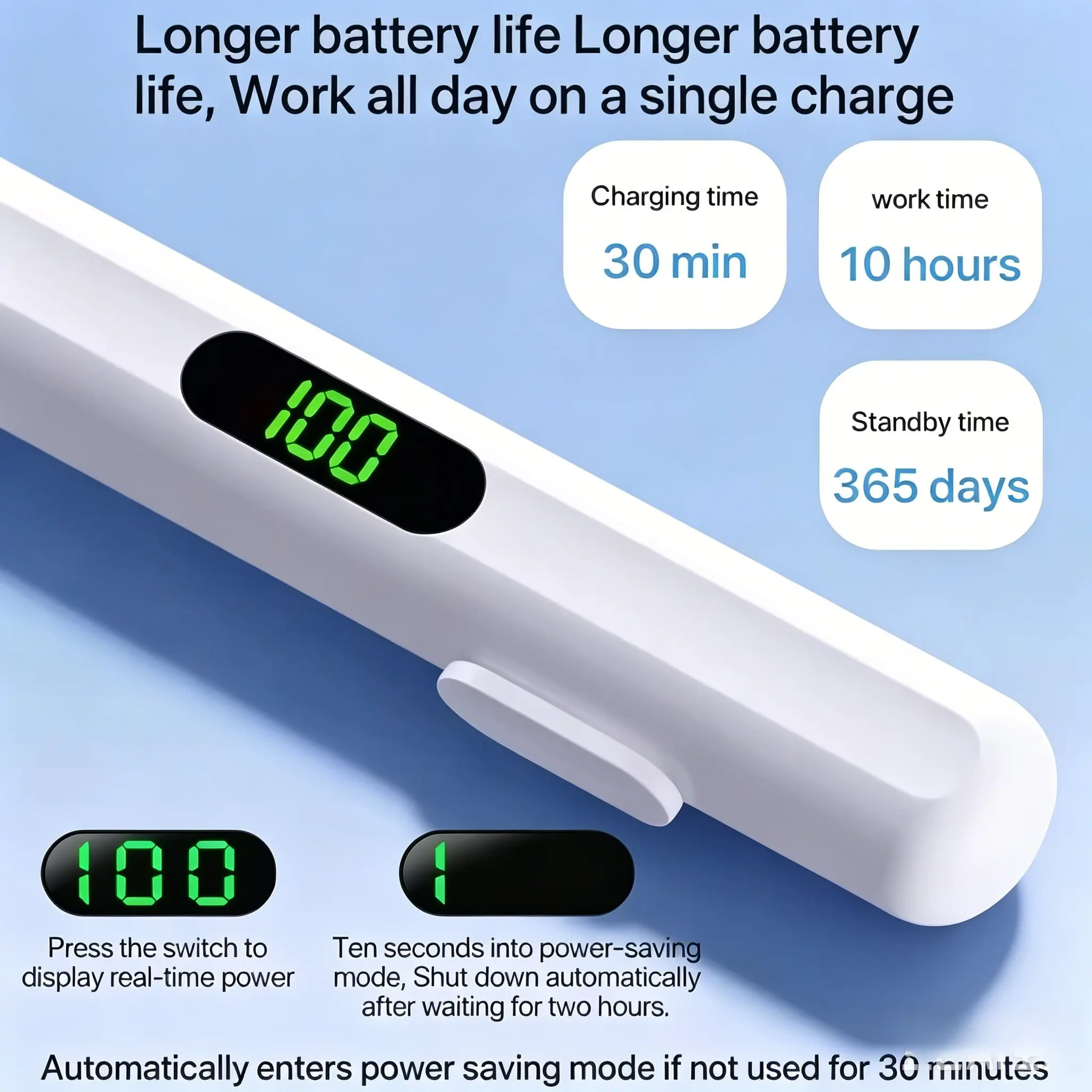 Universal Touchscreen Pen, Stylus Pens for Touch Screens, for Tablets and Android Phones, Fast Charging, Smooth Writing, Battery Display, Perfect Gift