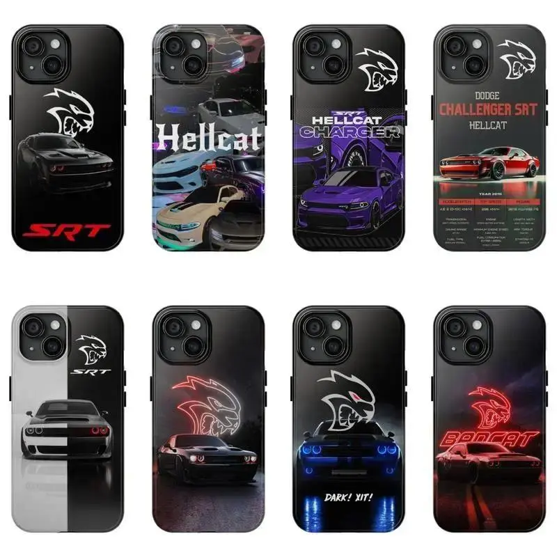 Hellcat Redeye Collage-Style Themed Phone Case Protection, Shockproof, Anti-Drop, Anti-Fingerprint For IPhone 17-11, Pro Max, Pro Plus, and Samsung S26-23