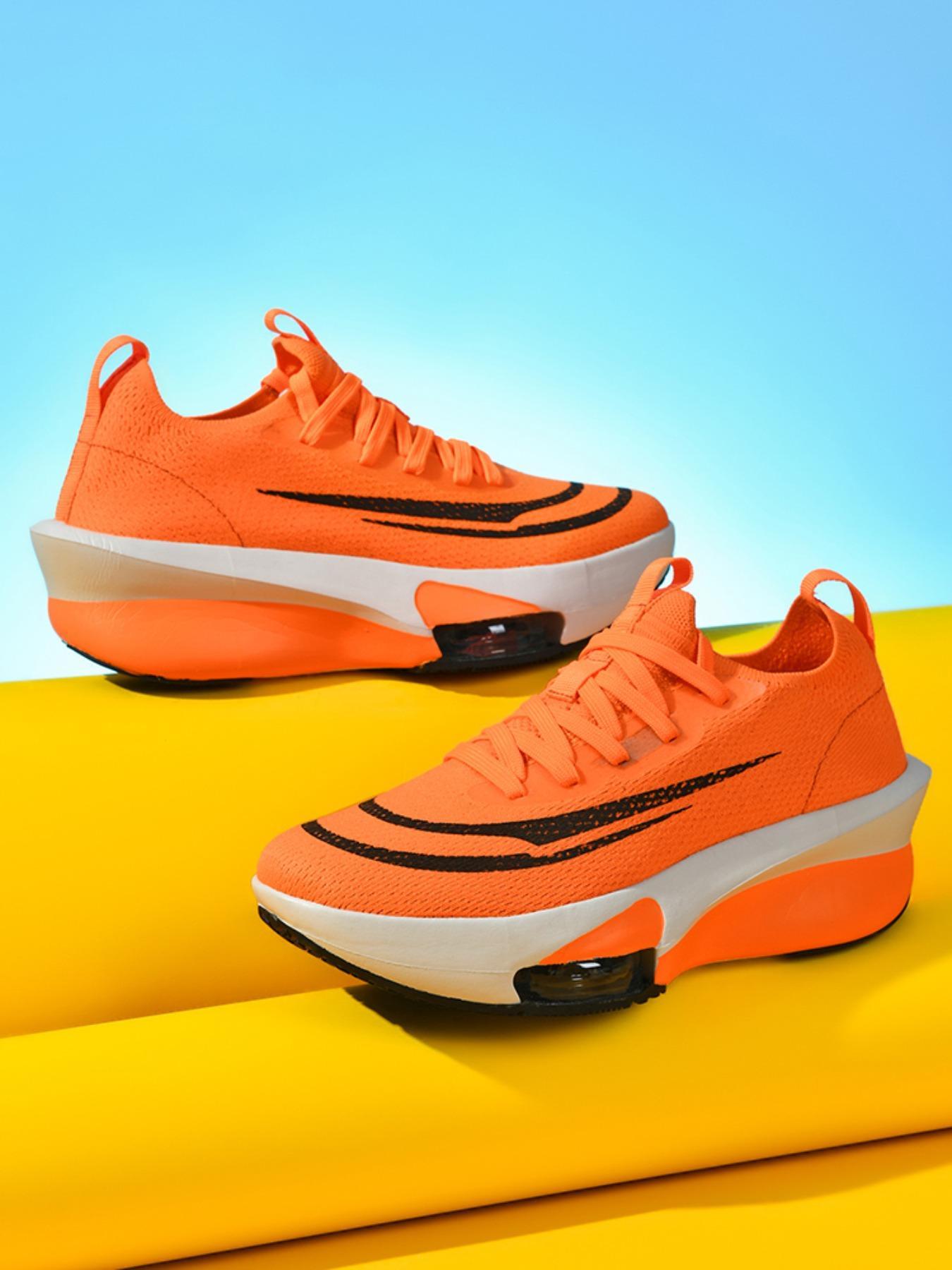 Trendy Couple Running Shoes, Breathable Textile Material, Anti-Slip Wear-Resistant Sole, Comfortable Lining, Suitable for Sports, Breathable Running Sneakers