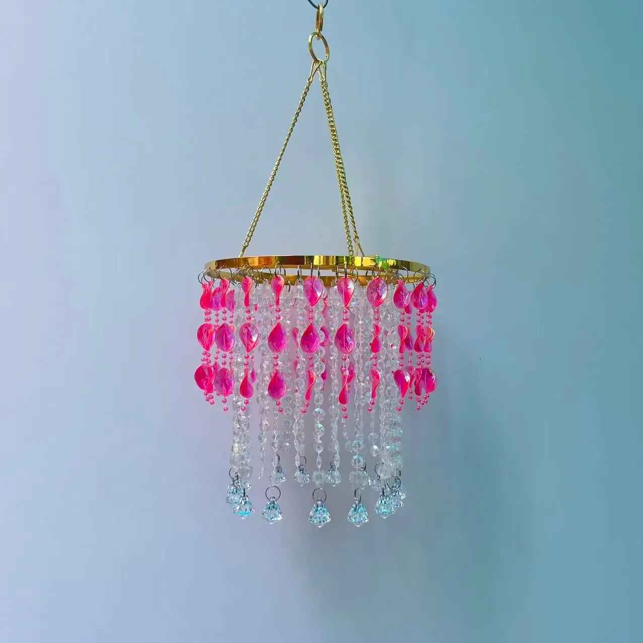 Vectolum Handmade Bead Chain Pendant, Reusable Hanging Decorative Item, Ideal for Weddings Parties Home Use, Model Tv034
