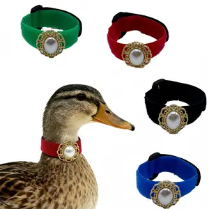 2-Pack Adjustable Nylon No-Crow Chicken Collars, Anti-Hook Poultry Supplies for Backyard Chickens, Reduce Noise for Farm Poultry