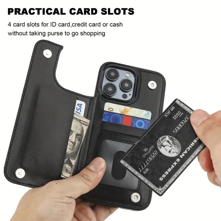 Creative Leopard iPhone Wallet Case - Practical Bow Design Card Holder for iPhone 17/16/15 ProMax 14 Plus/13/12 Pro Air,Samsung S25,S24,S23,S22,Ultra Plus FE.It makes a great holiday gift for friends or family.