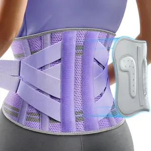 Back Brace for Women Lower Back Pain| 9X Support System Ergonomic Lumbar Support| Breathable Mesh with 3D Silicone Pad for Sciatica Relief