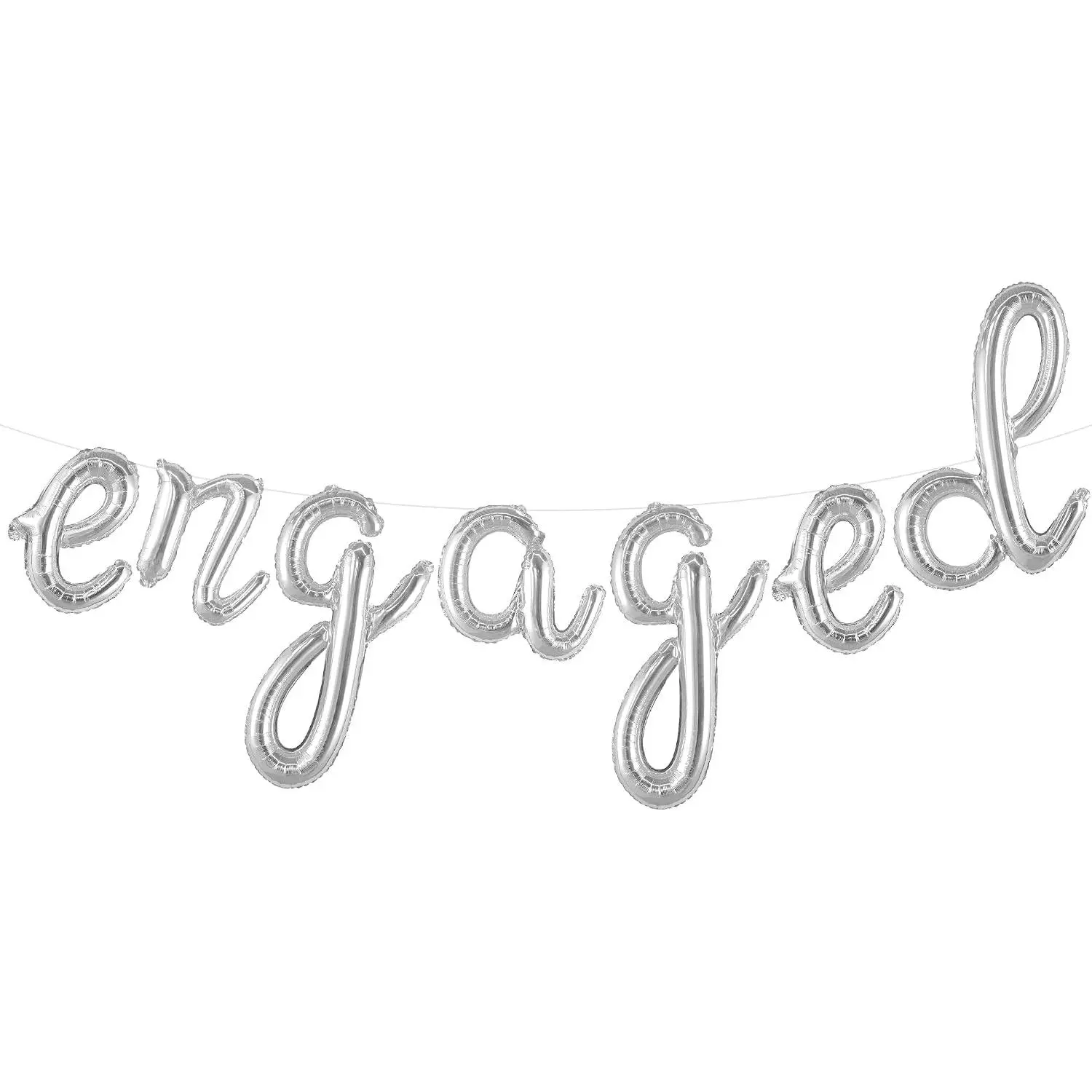 Engaged Balloons Letters - 16 Inch | Engagement Balloons Sign, Engagement Party Decorations | Bachelorette Party Decorations, Bridal Shower Decoration | Just Engaged Decorations,