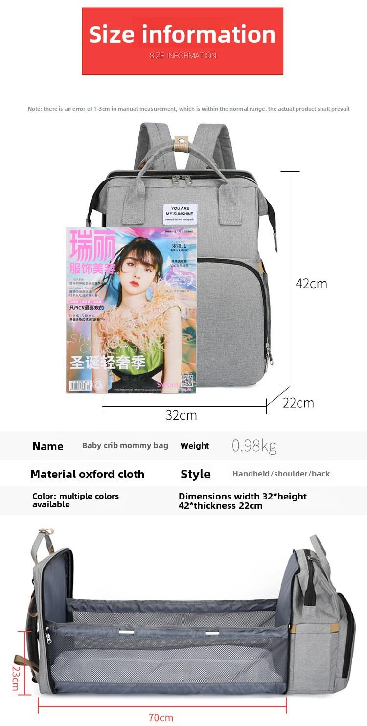 New portable folding bed sports outdoor backpack, lightweight large-capacity sports bag, multi-purpose backpack