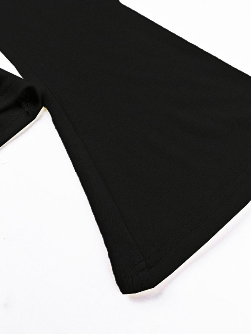 Women's Plain V-Neck Wrap Tee, Elegant Casual Long Sleeve T-shirt for Daily Outdoor Wear, Women's Clothing for Fall & Winter