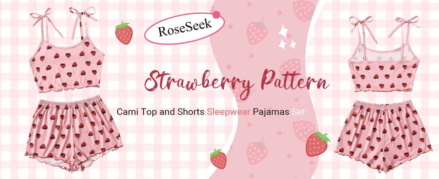 Women's Summer Color-Block Lace Cow Print Camisole and Shorts Pajama Set Home Wear Set Easter Gift Pajama Party