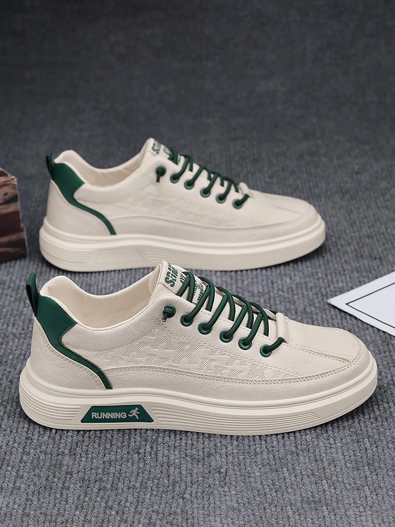 Men's Casual Lace Up Sneakers, Athletic Casual Footwear, Fashionable Comfortable Non-slip Sneakers for Outdoor Walking, Hiking, Jogging, All-match Commuter Shoes for Daily Wear