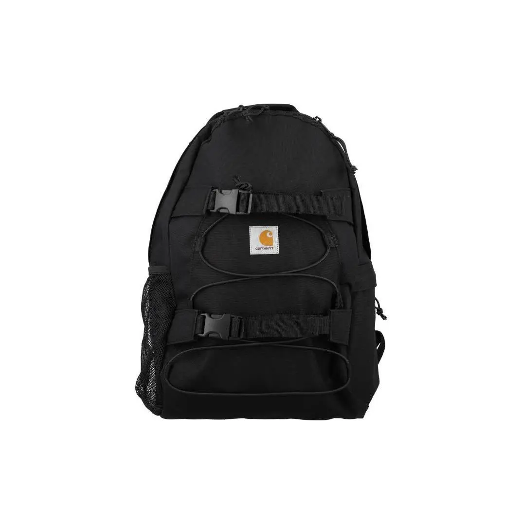 Carhartt WIP Large Zippered Polyester Backpack for Men, Classic Style in Black