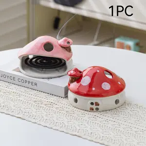 Creative Ceramic Mosquito Repellent Holder, Easy-To-Clean Incense Burner, Decorative Home Ornament for Living Room and Bedroom