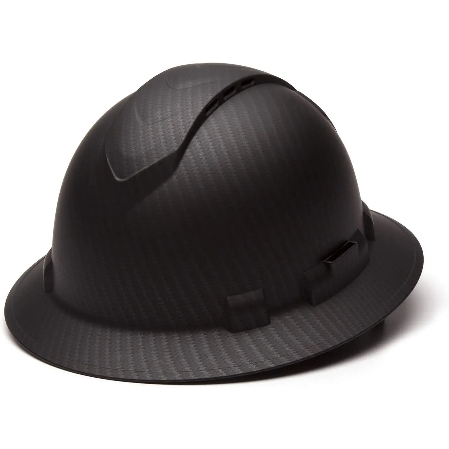 Full Brim Hard Hat 4 Point Ratchet Vented Safety Helmet Durable Lightweight Carbon Fiber Hard Hat