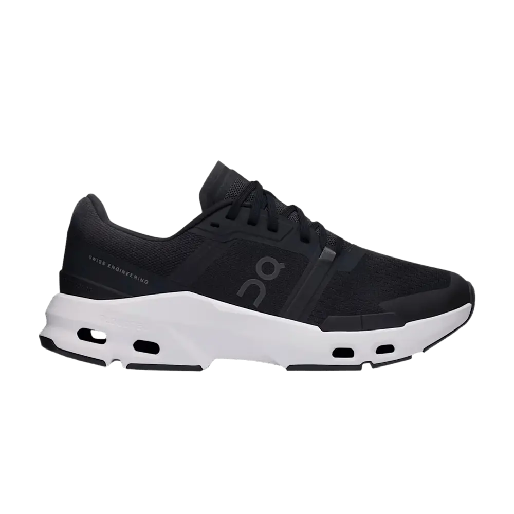 ON Women's Cloudpulse Female Low Cut Sole Running Shoes - Black/White, Lace-Up Adjustable Fit, Below-Ankle Design, Synthetic Mesh Upper, All Season, Style 3WD30060299, Women's Sizes