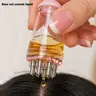 6ml/0.2oz Scalp Oil Applicator Brush – 2-in-1 Essential Oil Dispenser & Massage Comb with Soft Silicone Bristles, Portable Hair Oil Tool for Scalp Care & Hair Growth, Home & Travel Use, Haircare Scalp Stimulator, Hair Care Solution