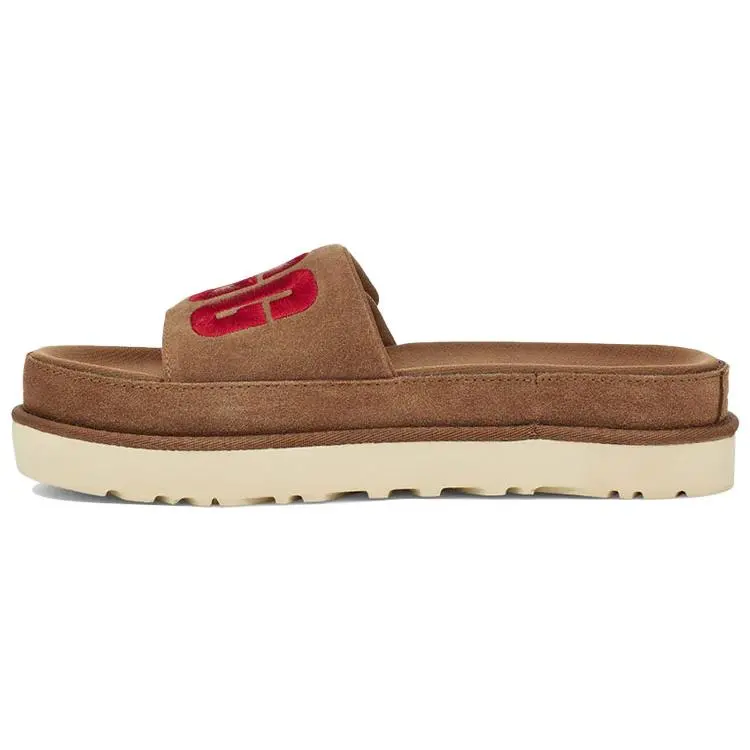 UGG Laton Slide Suede Thick Sole Comfortable Slippers 1110110-CHE