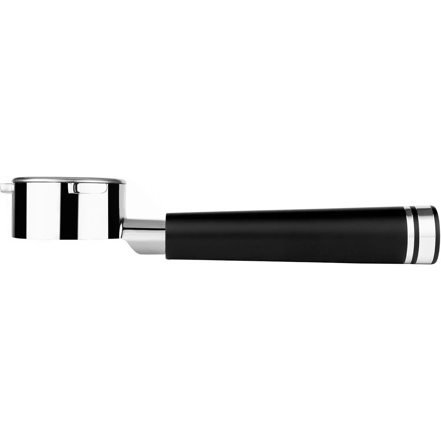 54mm Naked Bottomless Portafilter Compatible with Breville Barista Express, Barista Pro, Bambino, and More – 18-20g basket included (Aluminum Flat, 54mm)
