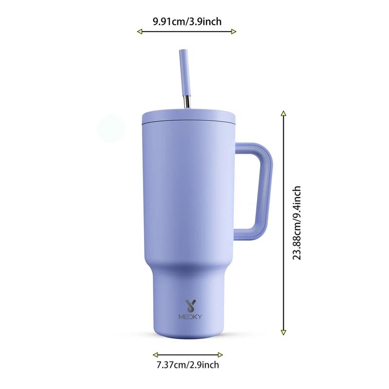 【Meoky】40oz Classic Straw Handle Cup, Multi-grid Ice Cube Mold, Leak-proof Cup Lid, Silicone Handle, Non-slip Noise Reduction Pad At The Bottom, Stainless Steel Thermos Cup, Wide Mouth and Narrow Bottom, Valentine's Day Gift, Tumbler Cups 【Meoky】40oz Classic Straw Handle Cup, Multi-grid Ice Cube Mold, Leak-proof Cup Lid, Silicone Handle, Non-slip Noise Reduction Pad At The Bottom, Stainless Steel Thermos Cup, Wide Mouth and Narrow Bottom, Valentine's Day Gift, Tumbler Cups
