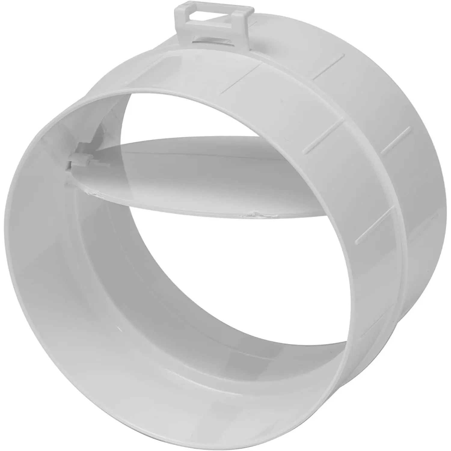 4'' Inch Backdraft Damper - Dryer  Backflow Shutter - ABS Plastic - -Way Airflow Ducting Insert - Inline Fan  Deflector 4'' Inch