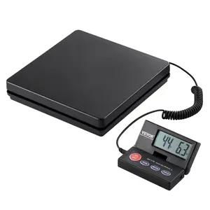 【DealsForYouDays】VEVOR Digital Shipping Scale, 110 lbsx 0.07 oz. Heavy Duty Postal Scale with Timer, Tare, Hold Function, 90 Foldable LCD Screen Package Scale for Laggage, Home, Post Office, AC/DC Powered, FCC Liste