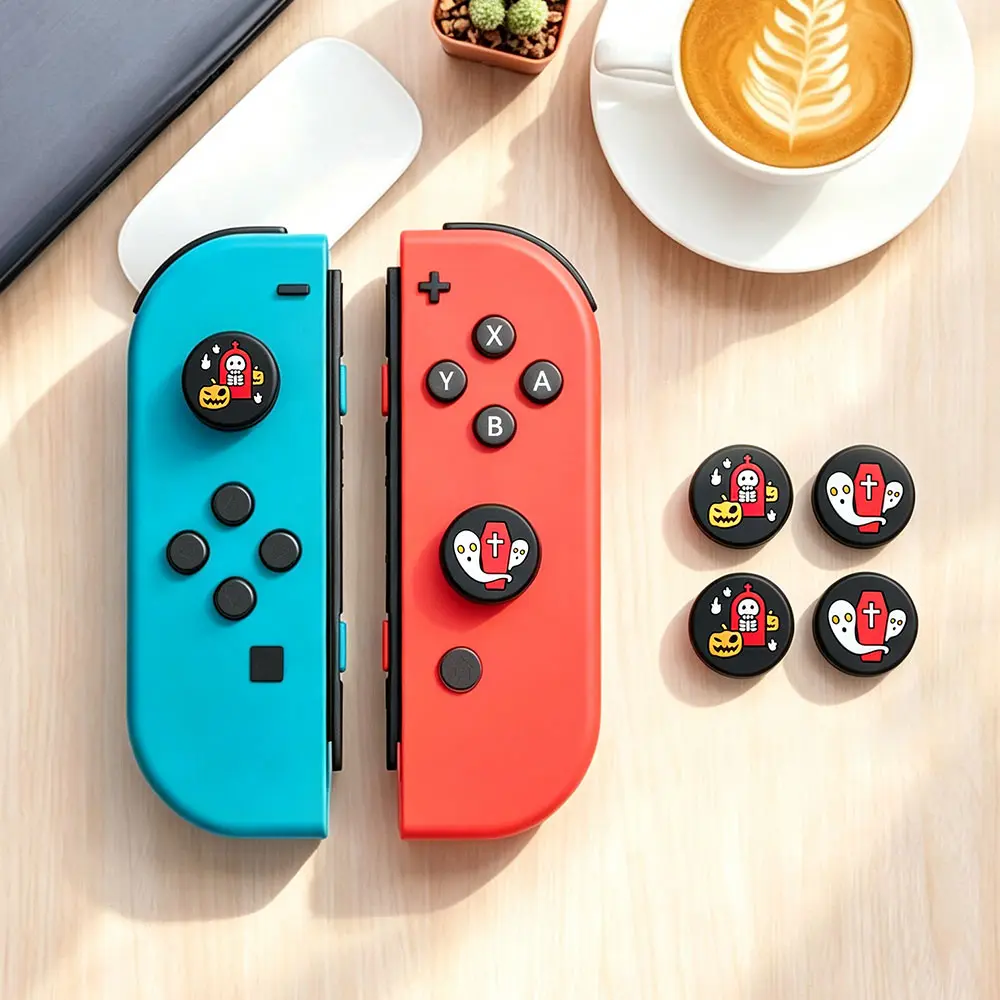 Silicone Thumbstick Grip Cap Cover For Nintendo Switch Oled NS Lite Console Controller Accessories
