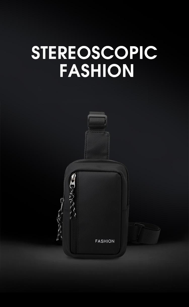 2026 New Leather Chest Bag for Men, Single-Shoulder Small Backpack, Water-Resistant Travel Sports Backpack, Crossbody Chest Bag, Travel Small Backpack