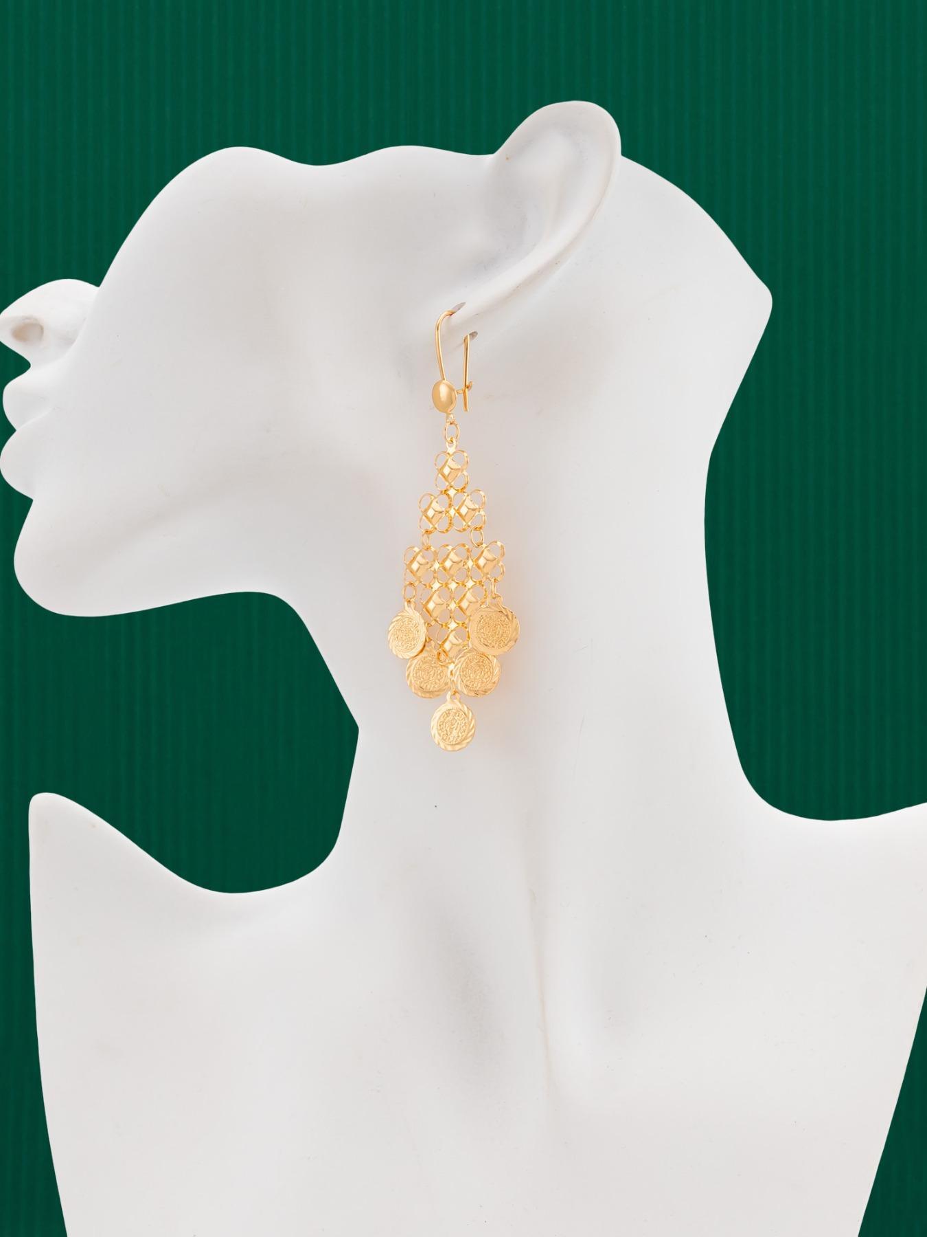 Women's Elegant Geometric Design Fashionable Jewelry Set, Fashion Necklace & Dangle Earrings, Trendy All-match & Exquisite Jewelry Set for Birthday Gift