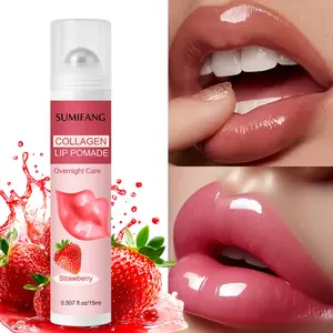 Collagen Lip Balm, Lactic Acid, Mineral Oil, Hydrolyzed Collagen, Moisturizing, Repairing Lips, Plumping, Dark Circle Improvement, Day & Night Use, Hydrating Lip Balm