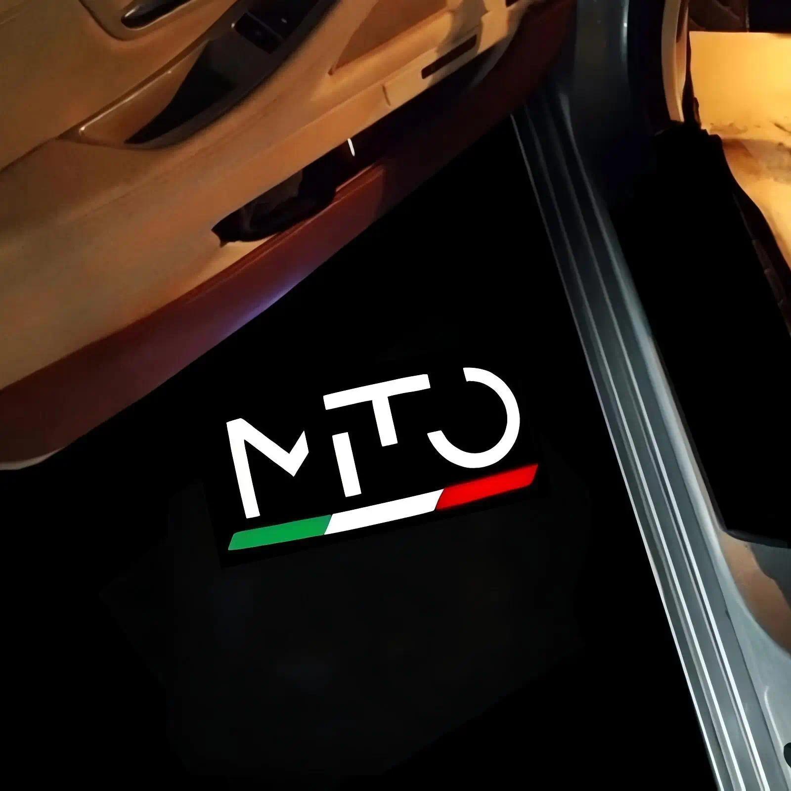 2X LED Car Welcome Logo Light Door Projector Light For Alfa Romeo Giulia 952 Tonale Mito Stelvio 949 Spider 159 166 GT Giulietta