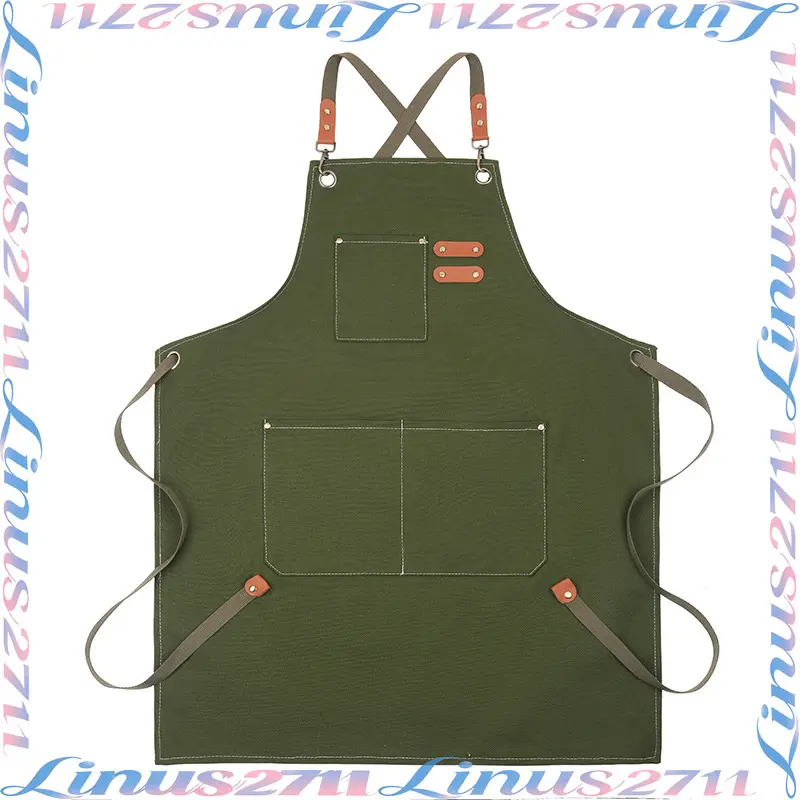 Thickened. Army green