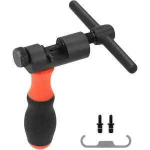 Bike Chain Tool Kit with Bike Breaker Main Chain Pliers Chain Checker for Road MTB Bike 1-12 Speed Chain Disassemble Chain Splitter and Breaker